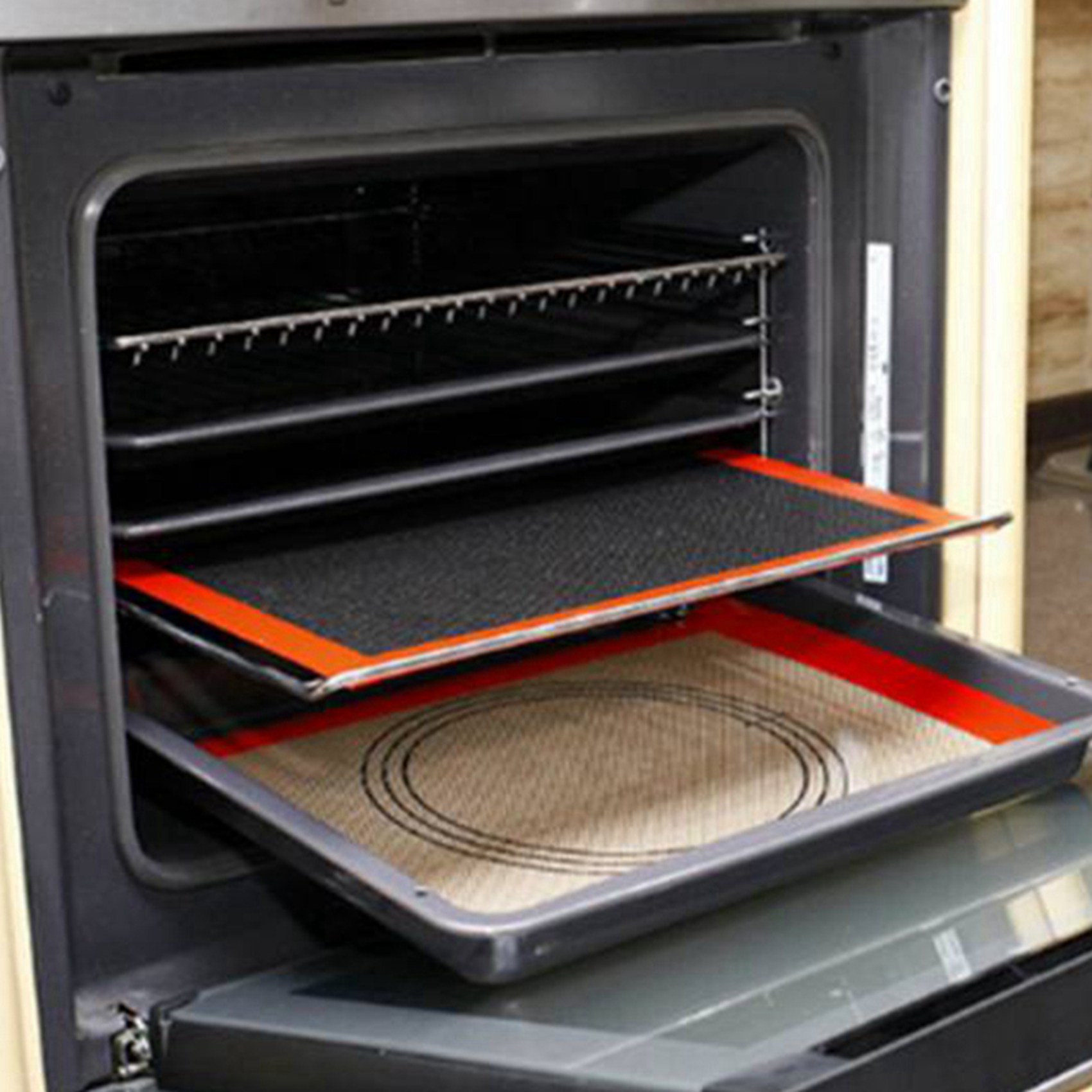 Kitchen Baking Mat - SYW-Bisküvi/Ekmek/Mutfak Pişirme Aleti Aksesuarları Delikli Silikon
