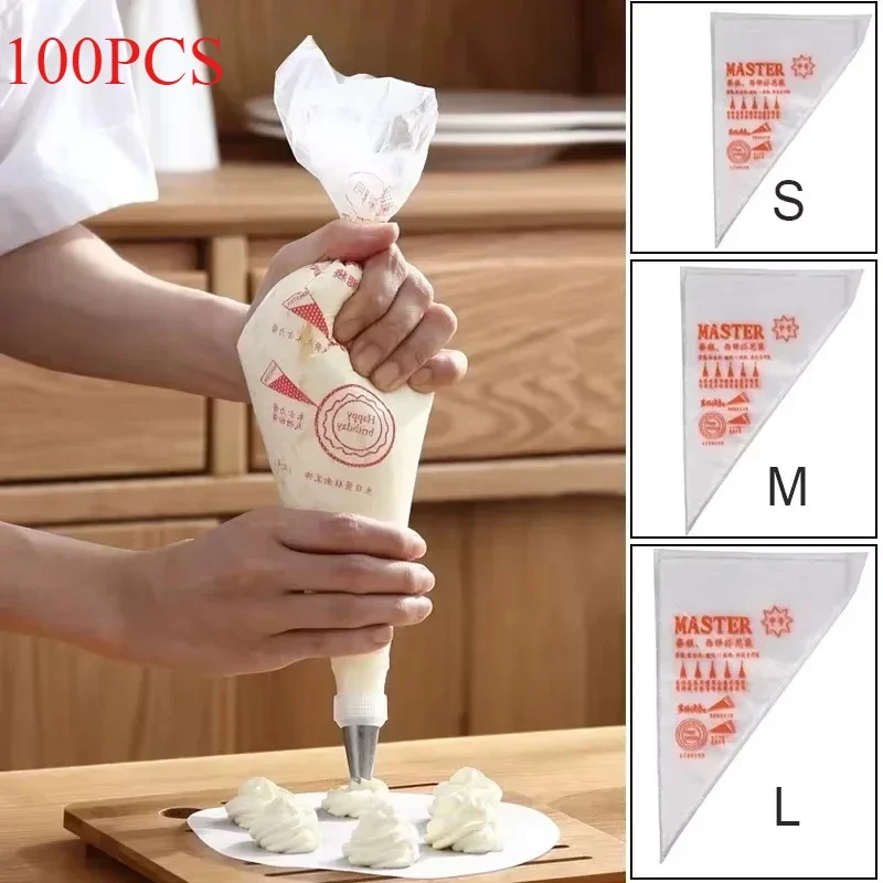 Piping Bag Disposable - 100 adet Tek Kullanımlık pasta poşetleri