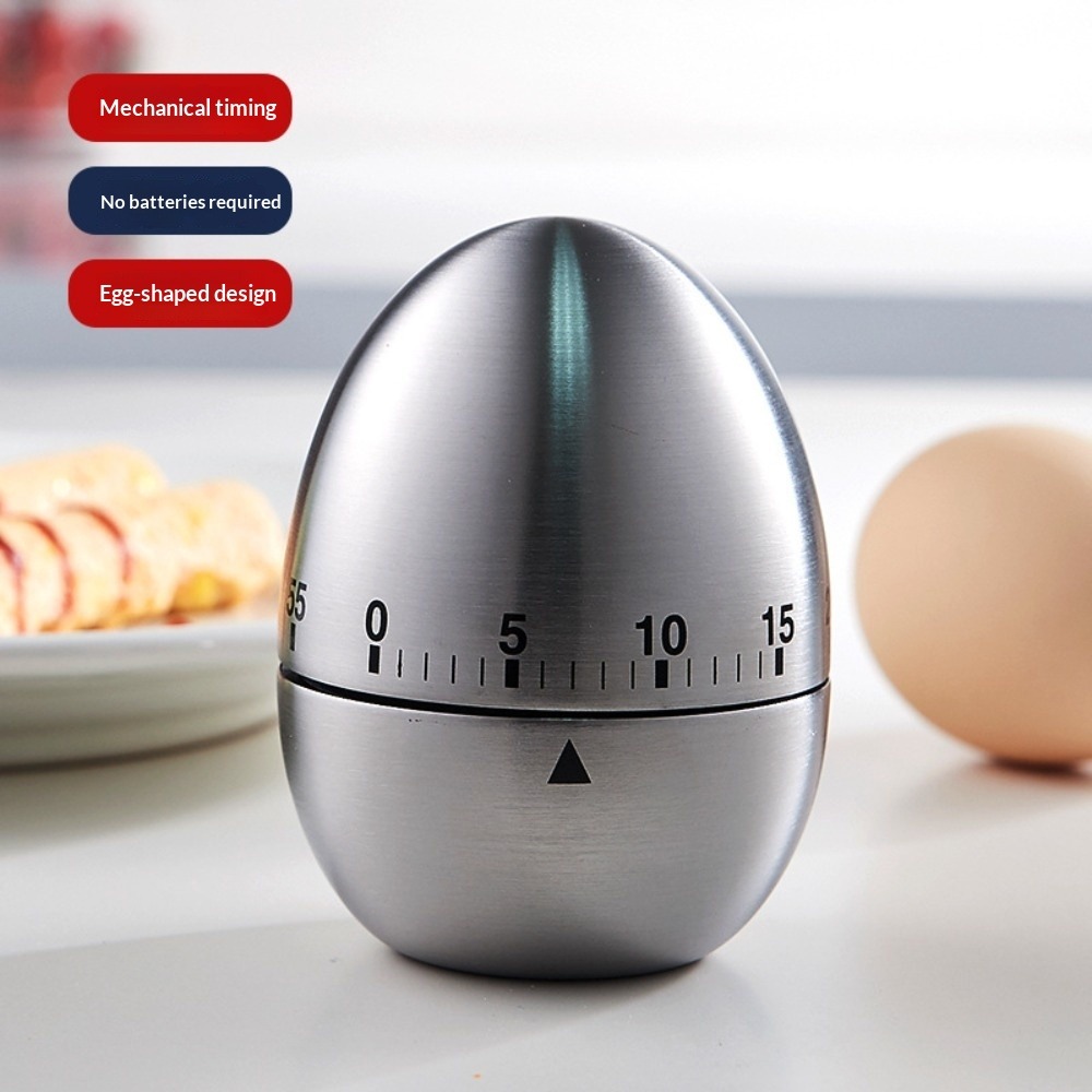 Baking Kitchen Hourly - Yaratıcı Yumurta Şeklinde Mekanik Zamanlayıcı 60