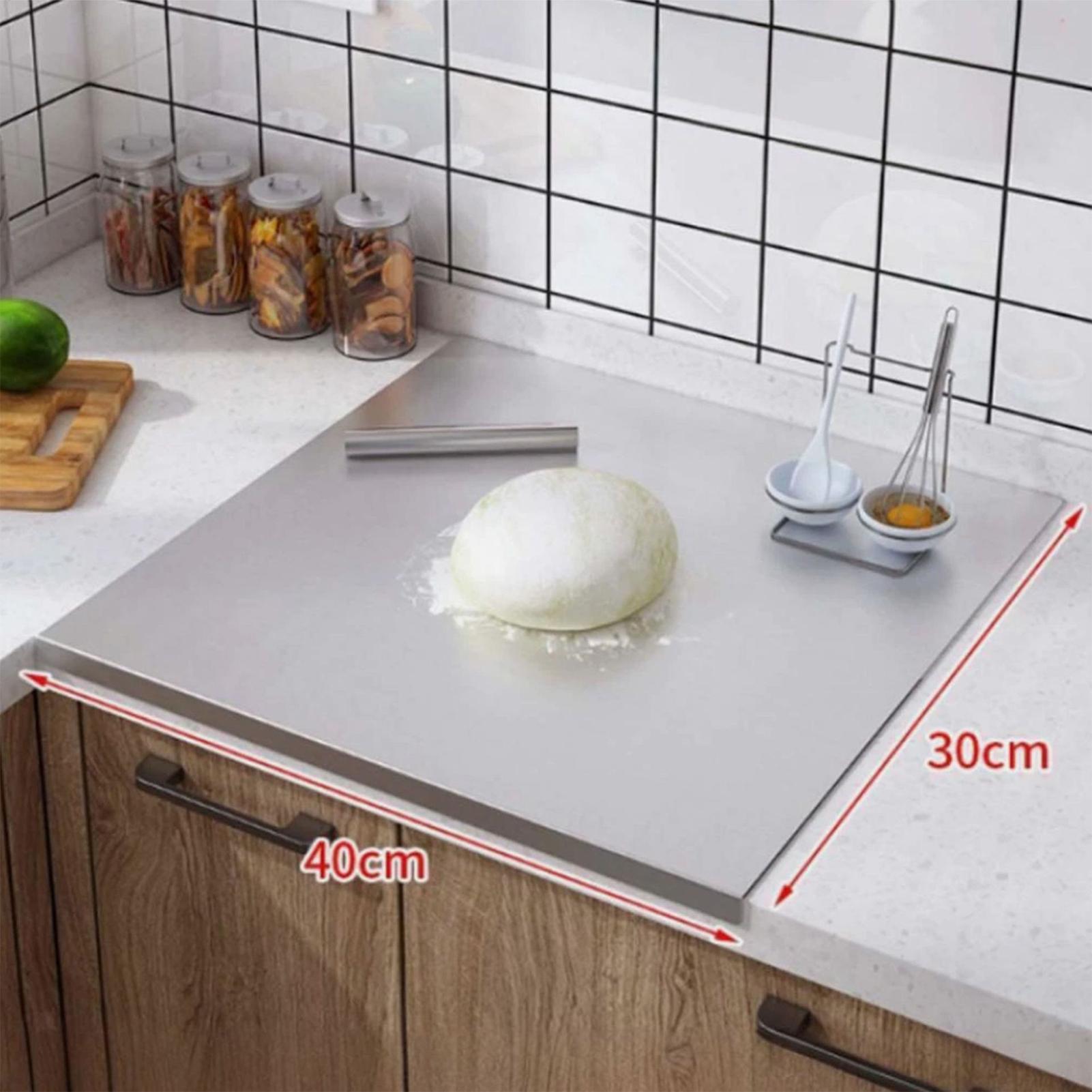 Kitchen Baking Area - Paslanmaz Çelik Kesme Tahtası Yapışmaz Çift