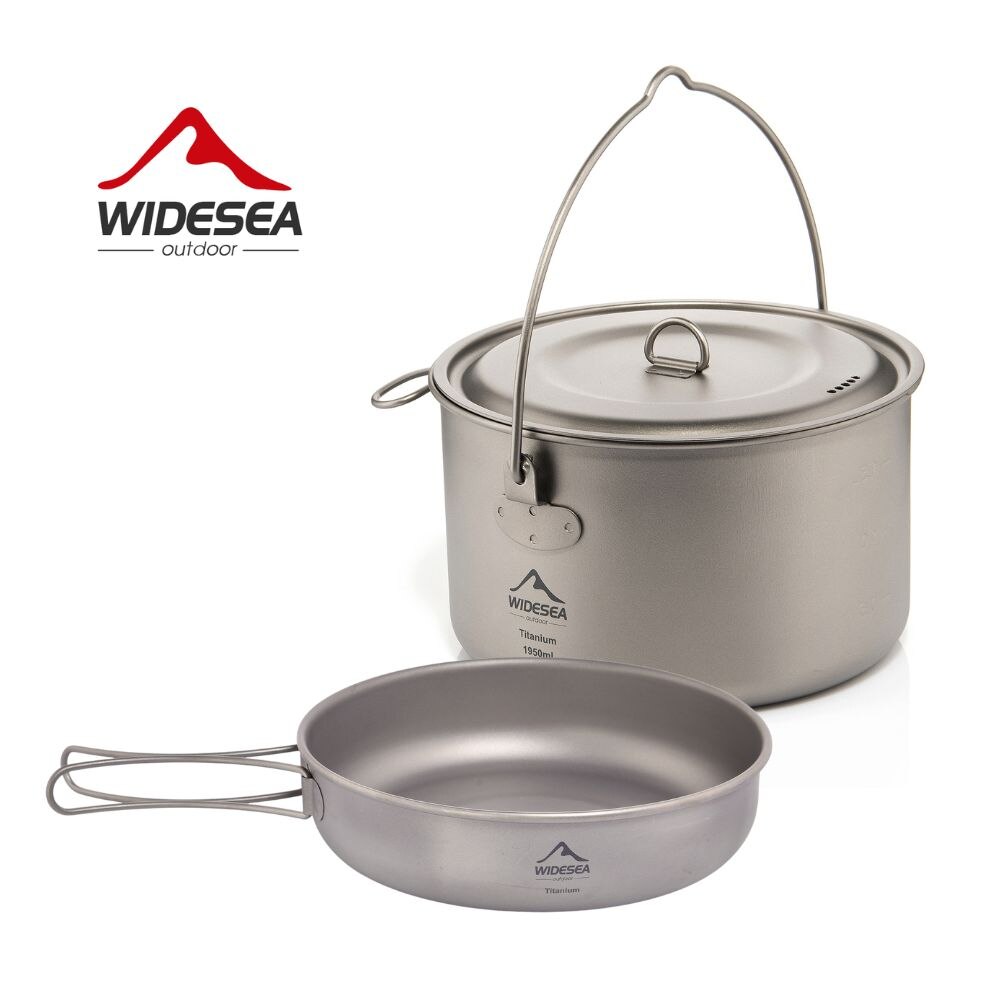 Kitchen Baking Pan Set - Widesea kamp sofra titanyum tencere seti