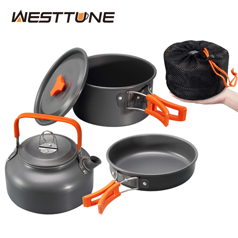 Kitchen Baking Pan Set - WESTTUNE Kamp Tencere Seti Alüminyum Açık