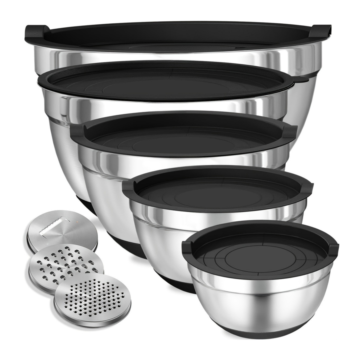 Stand Mixer Bowl - Hava geçirmez kapaklı 8 adet karıştırma