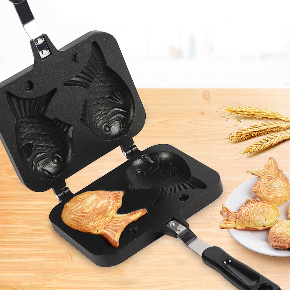 Springform Pan Set - Yapışmaz 2 taraflı balık şekli paslanmaz