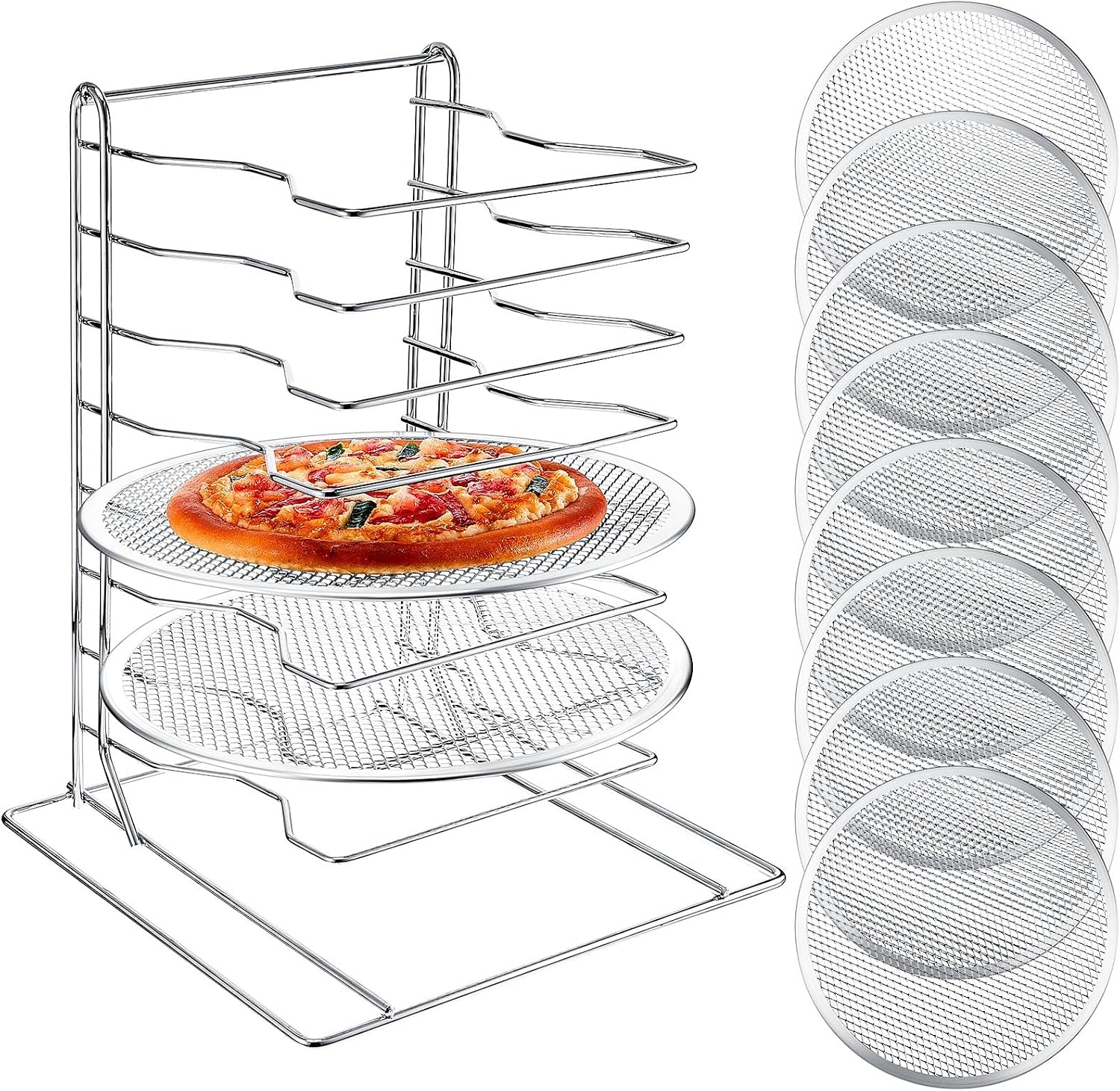 8 Katmanlı Pizza Rafı, Delikli - Kitchen Baking Pan Set incelemesi ve fiyatı