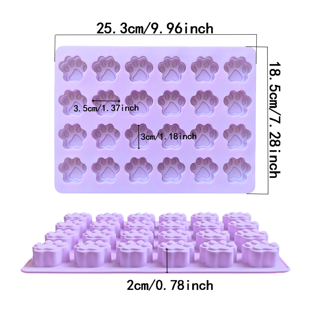 1 adet 24 delik kedi pençe şek - Kitchen Baking Molds incelemesi ve fiyatı