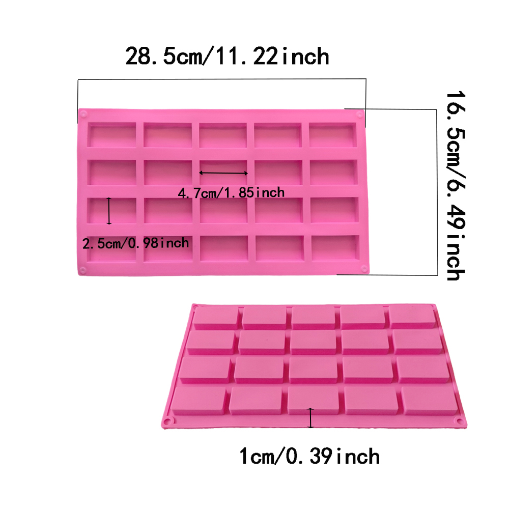 1 adet 20 boşluklu dikdörtgen  - Kitchen Baking Molds incelemesi ve fiyatı