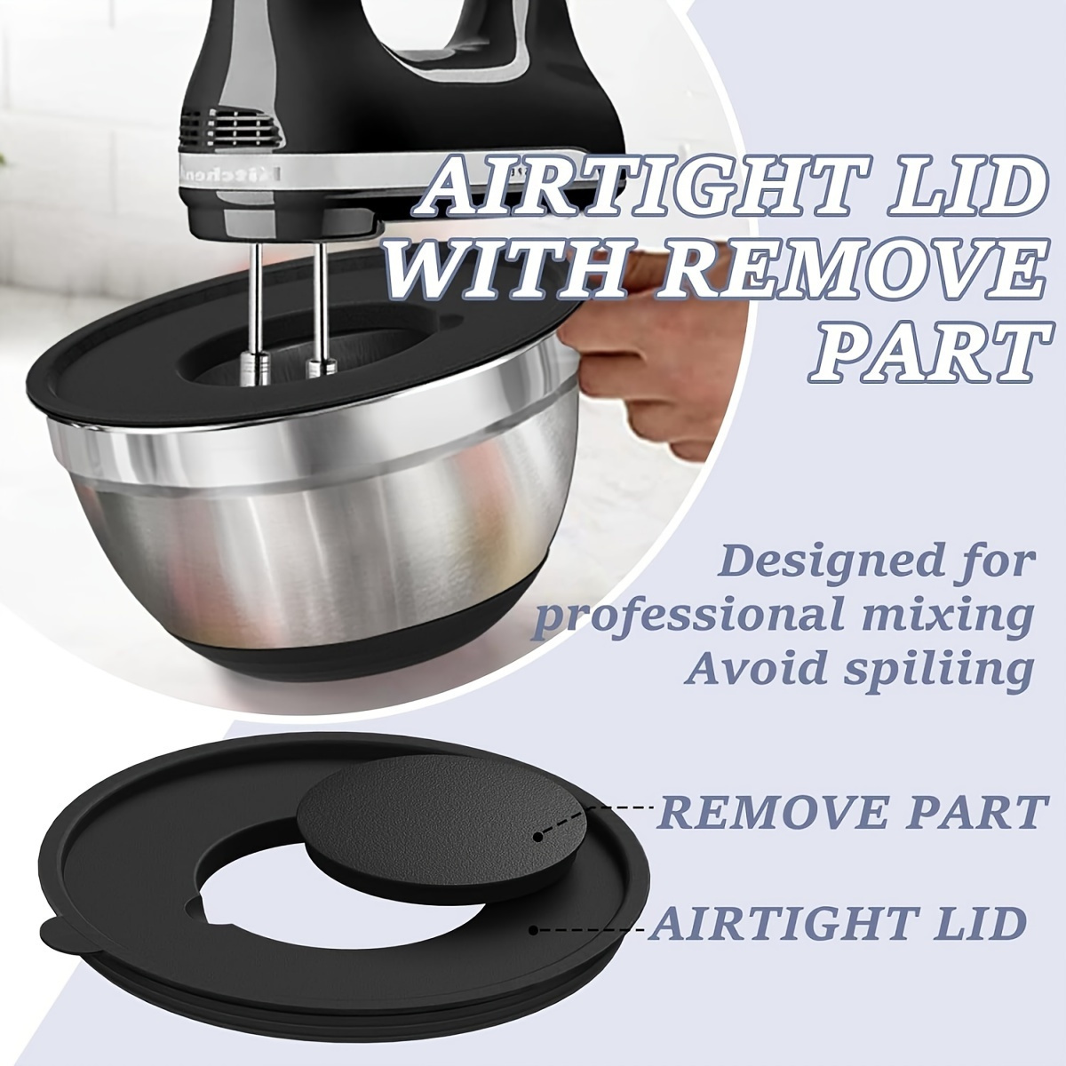 Hava geçirmez kapaklı 8 adet k - Stand Mixer Bowl incelemesi ve fiyatı
