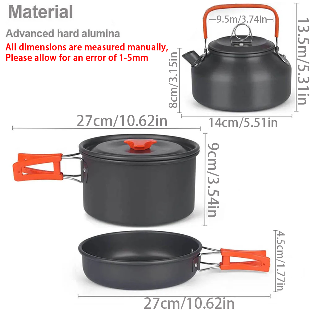 1 adet/1 takım Kamp Tencere Se - Kitchen Baking Pan Set incelemesi ve fiyatı
