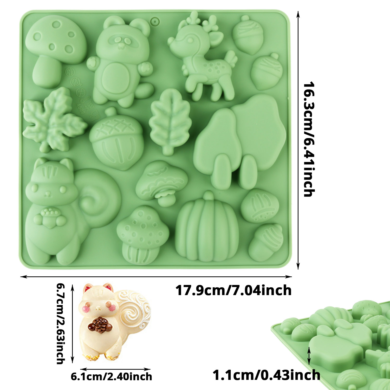Sincap ve Geyik Şeklinde Hayva - Kitchen Baking Molds incelemesi ve fiyatı