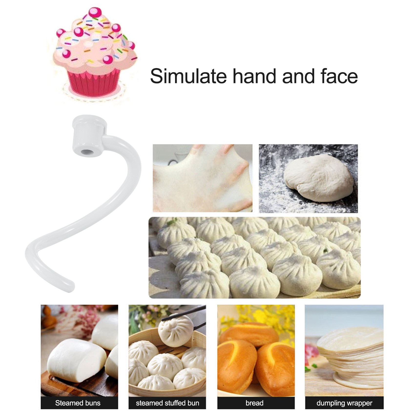 AEE6-Spiral Hamur Kancası Yede - Kitchen Baking Aid incelemesi ve fiyatı